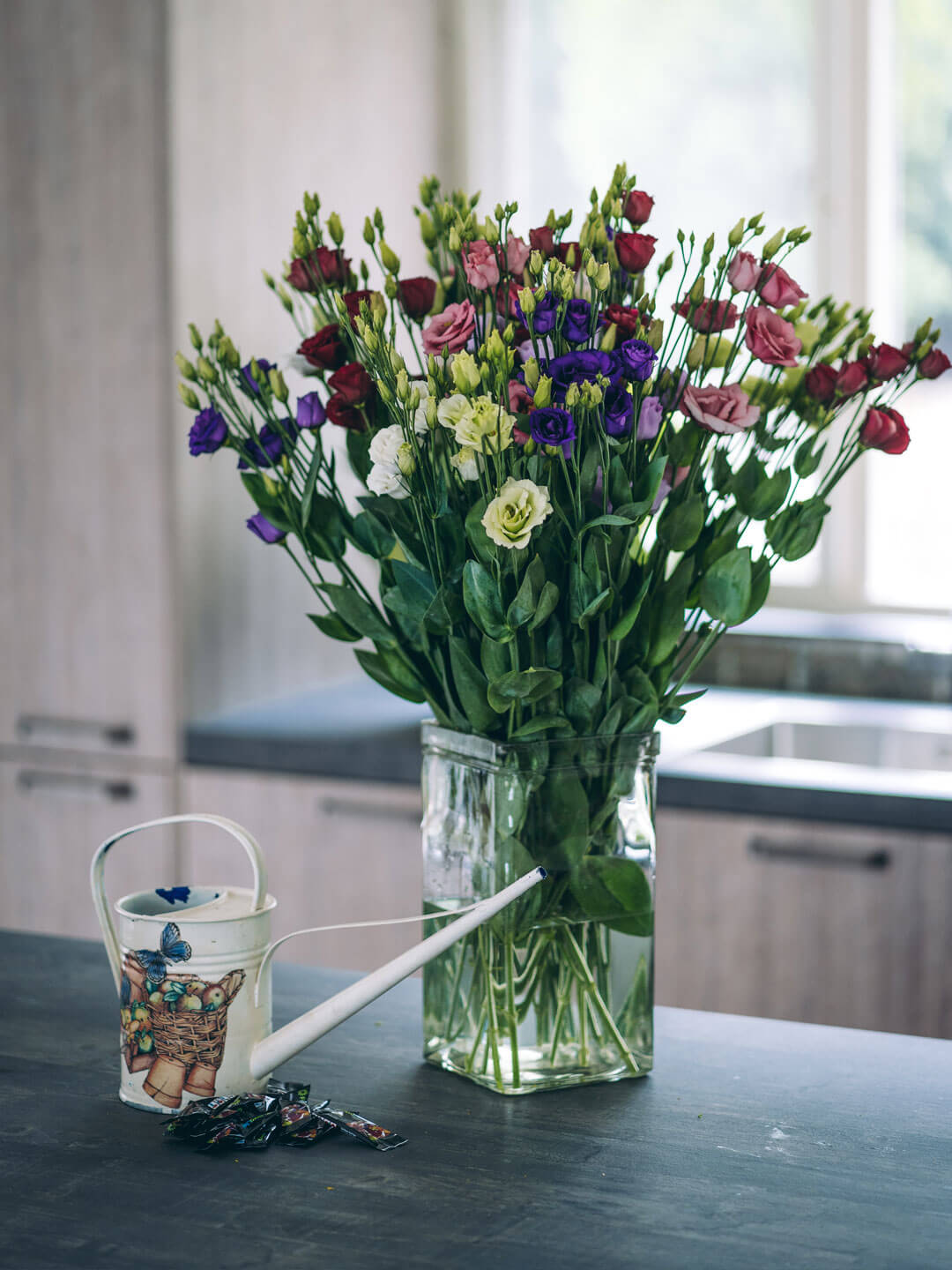 A suitable clean (glass) vase.